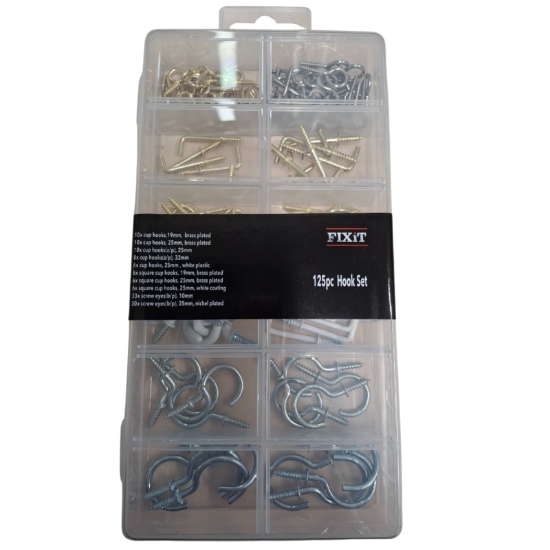125-Piece Assorted Hooks Set