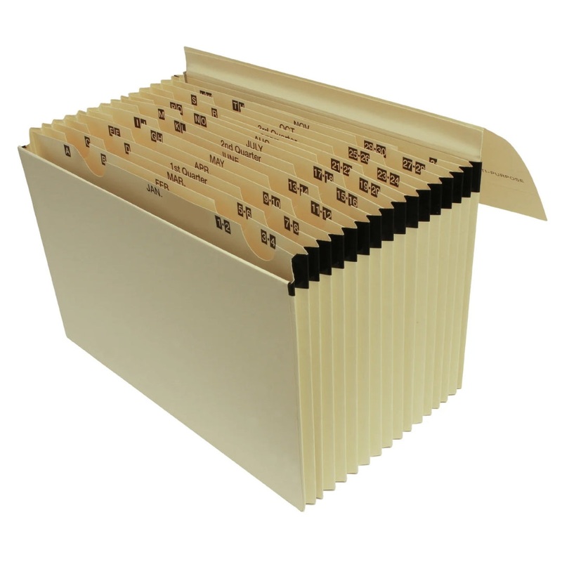 16-Pocket Manilla Expanding File