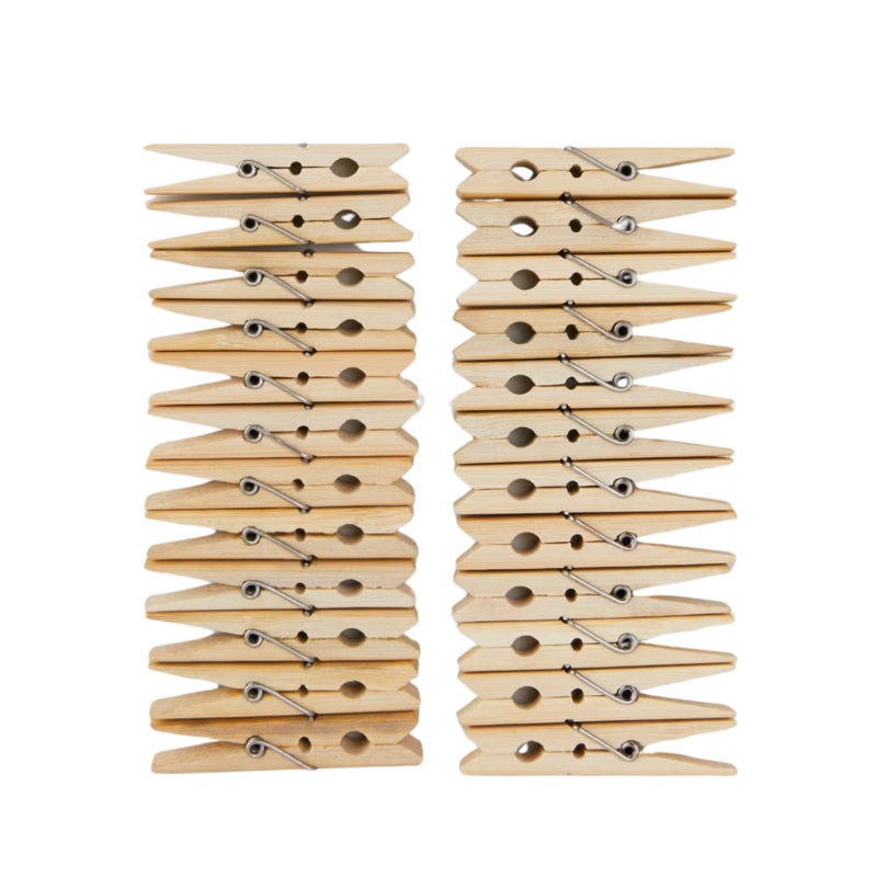 24 Wooden Pegs