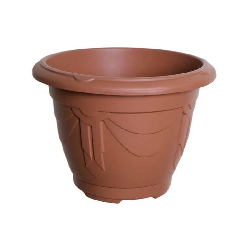 24CM Round Venetian Planter  Terracotta