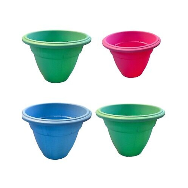 38CM Round Bell Planter  Assorted Trend Colors