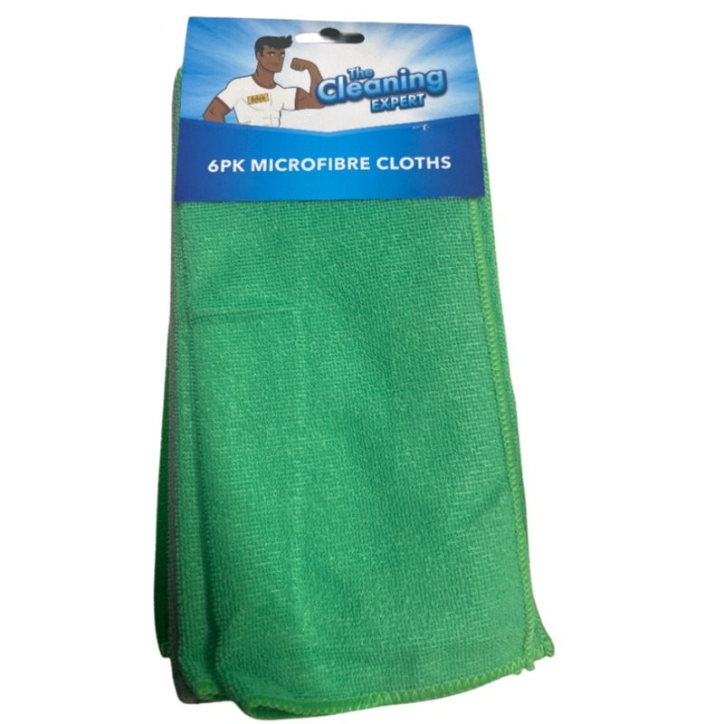 6PK Microfibre Cloths