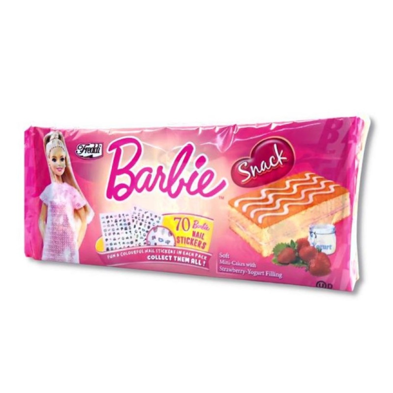 Barbie Snack Strawberry-Yogurt with Stickers 250g