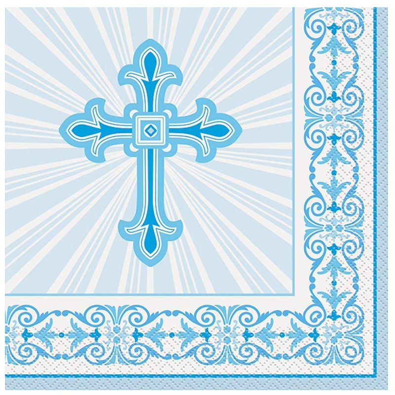 Blue Cross Napkins pack of 16