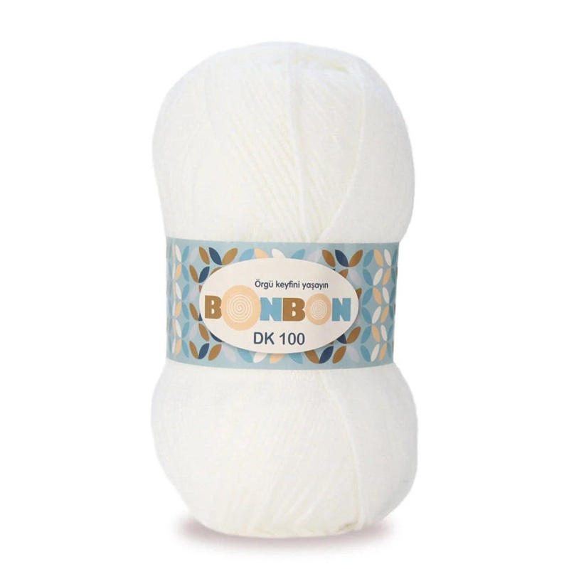 Bonbon DK White Yarn