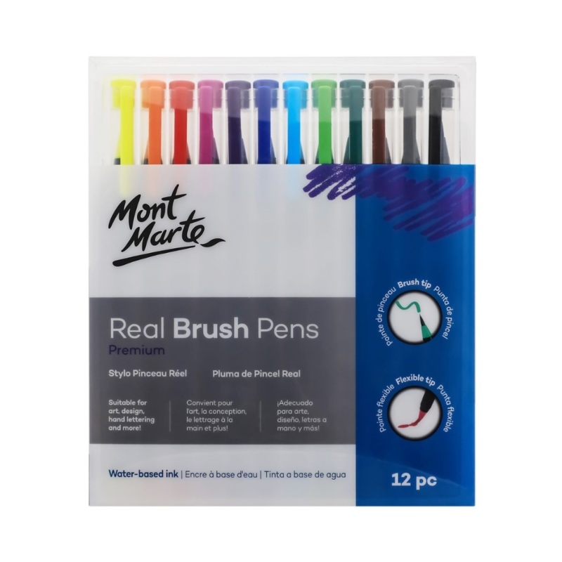 MM 12PC Real Brush Pens