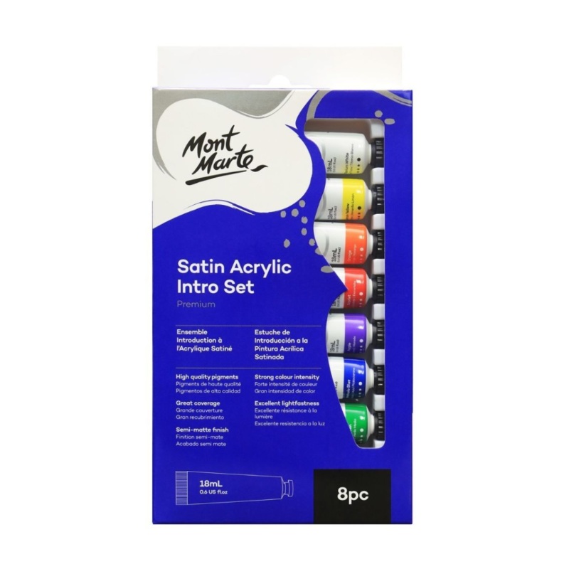 MM 8x18ml Satin Acrylic Intro Set