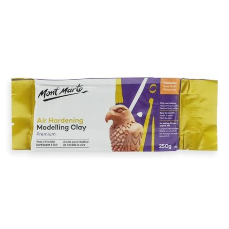 Mont Marte Air Hardening Modelling Clay Terracotta 250g