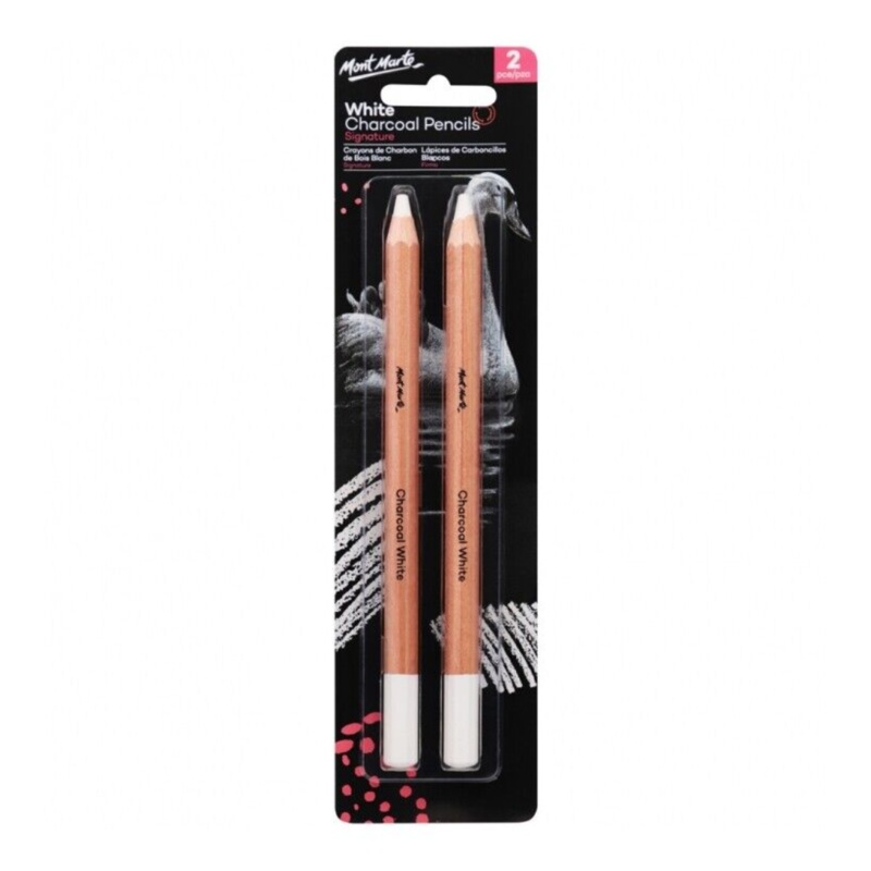 Mont Marte White Charcoal Pencils