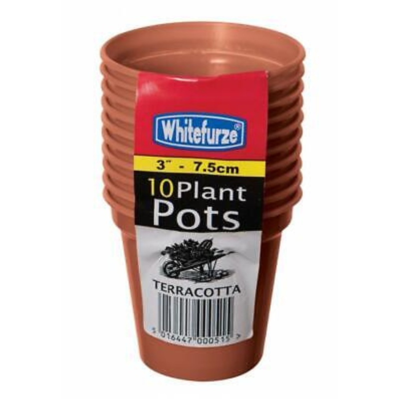 3-Inch Plant Pots  Pack of 10
