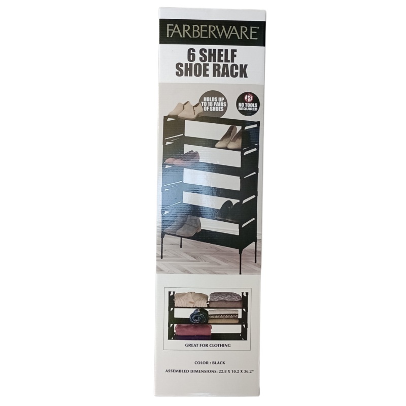 6 Shelf Shoe Rack Faberware