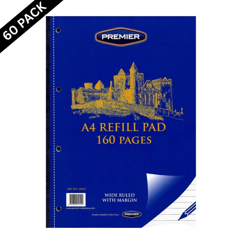 A4 Side-Bound Refill Pads 160 Pages ( Box of 60 )