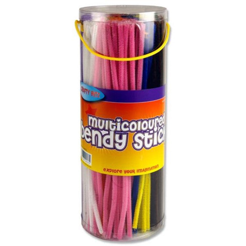 Crafty Bitz Multicoloured Bendy Sticks Pipe Cleaners Tub of 350