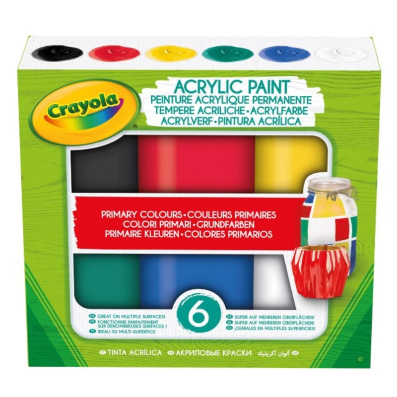 Crayola Acrylic Paint Primary Tints