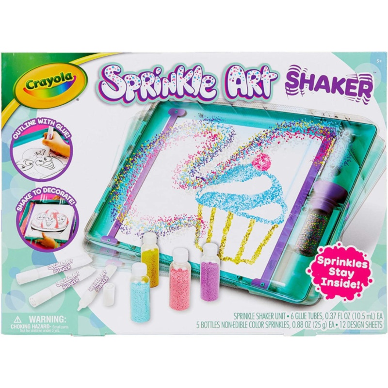 Crayola Sprinkle Art Shaker  Mess-Free Sparkle Craft Kit