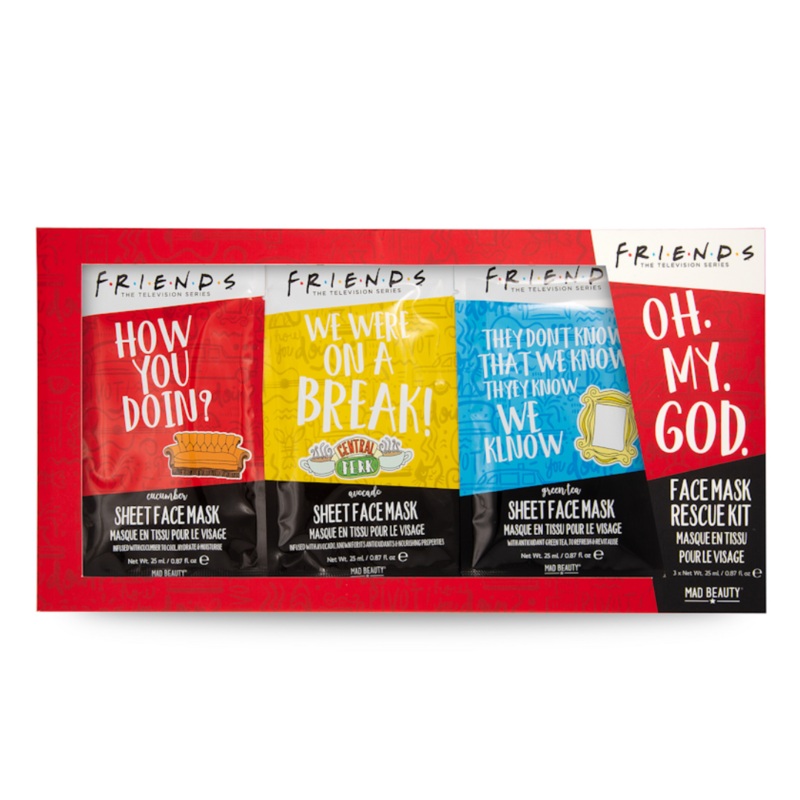 Mad Beauty Warner Friends 3pc Face Masks