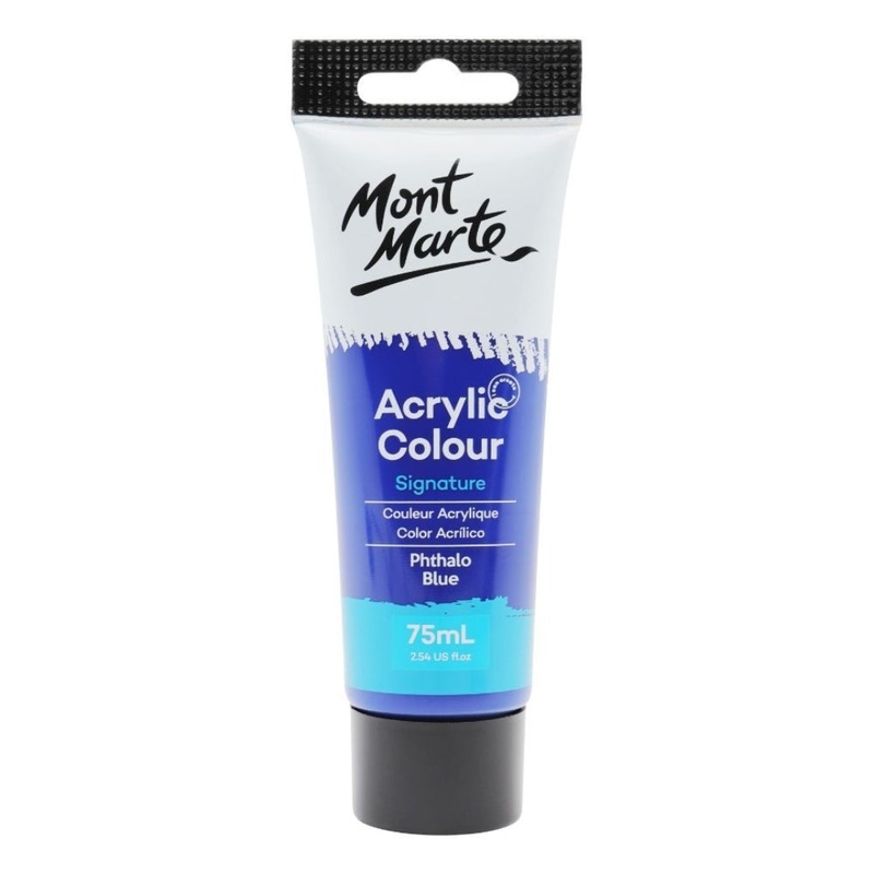 Mont Marte 75ml Acrylic Paint - Phthalo Blue