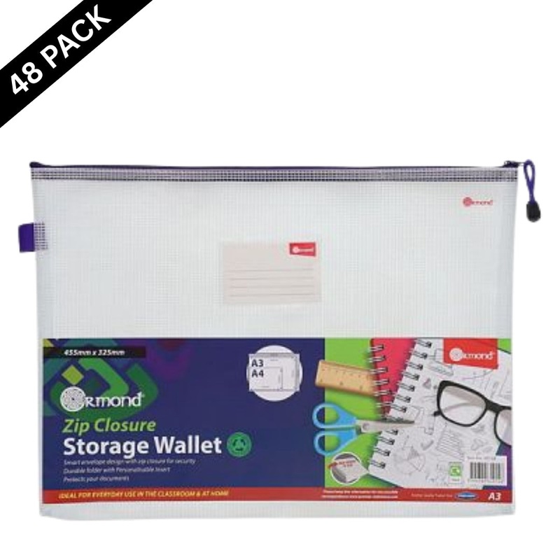 Ormond A3+ Expanding Mesh Wallet  Clear ( Box of 48 )