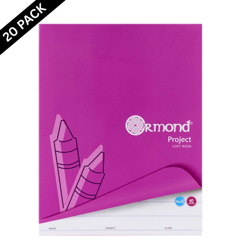 Ormond No.15 Project Book 40 Pages ( 20 Pack )