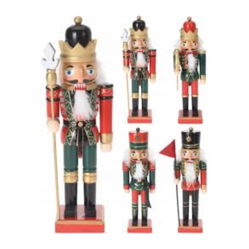 Set of 4 Assorted Nutcrackers  25cm