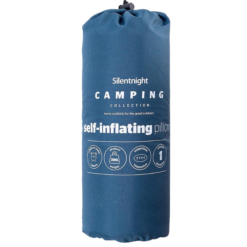 Silentnight Self Inflating Camping Pillow with Travel Pack