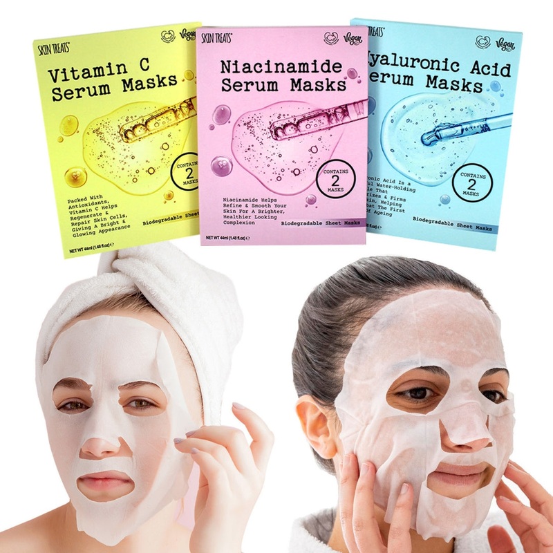 Skin Treats 6 Pack Serum Mask Set