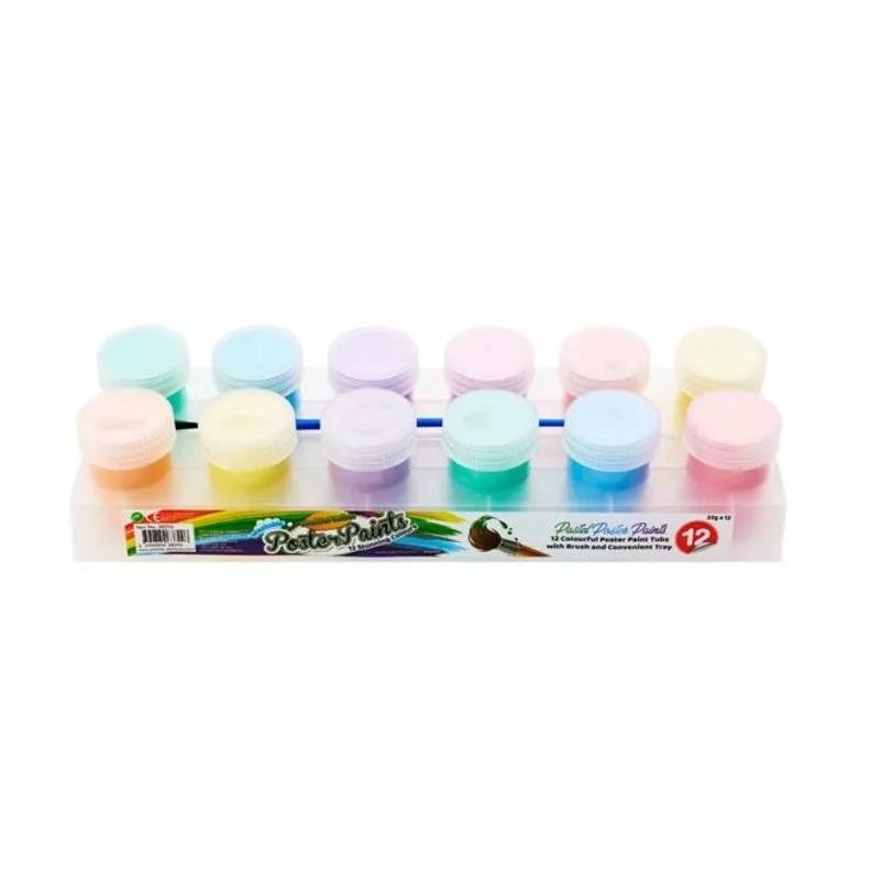 World of Colour Neon Poster Paint Set 6 Bright Colours