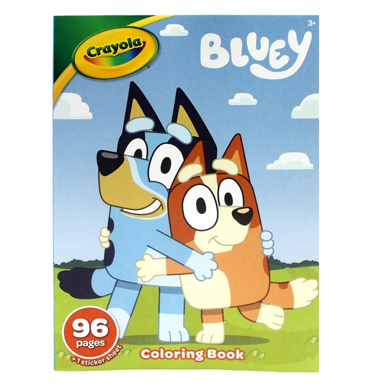 Bluey 96-Page Colouring Book  Kids Activity Book