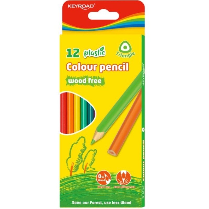 Box of 12 Triangular Colouring Pencils