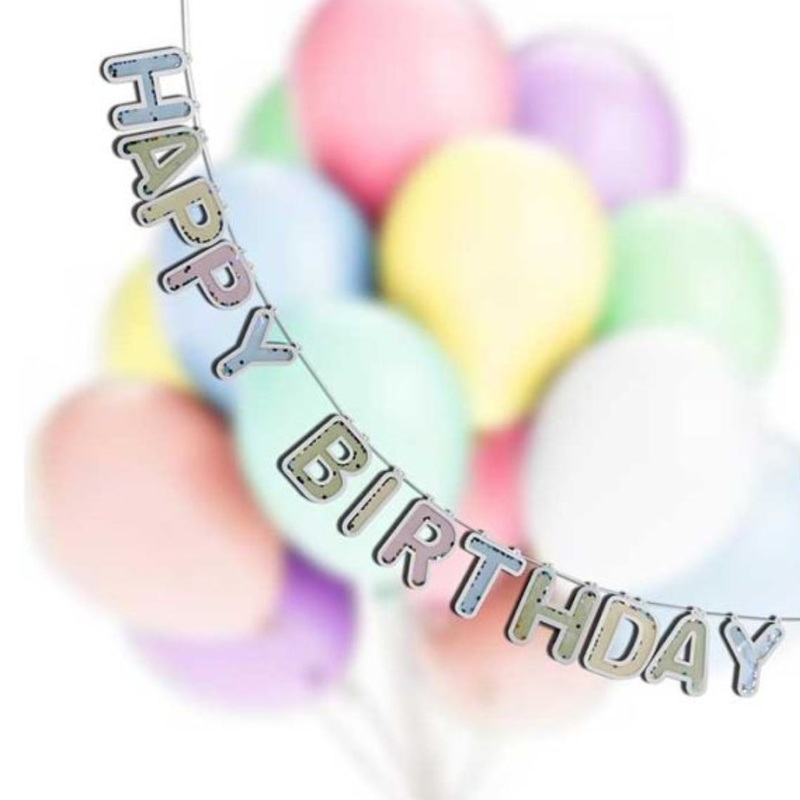 Coloured Happy Birthday Bunting