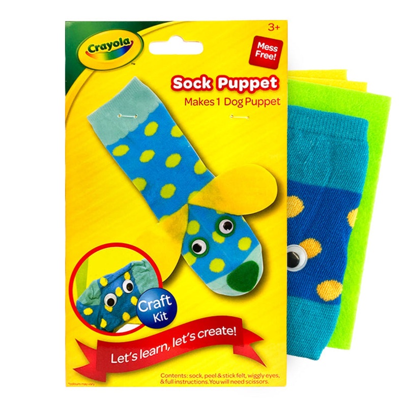 Crayola Sock Puppet Kit  Creative DIY Craft for Kids