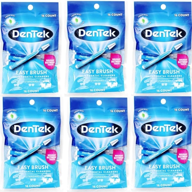 DenTek Easy Brush Interdental Cleaners  6-Pack
