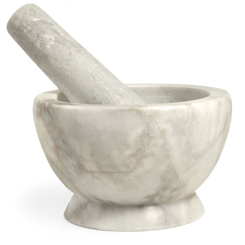 Marble Pestle and Mortar