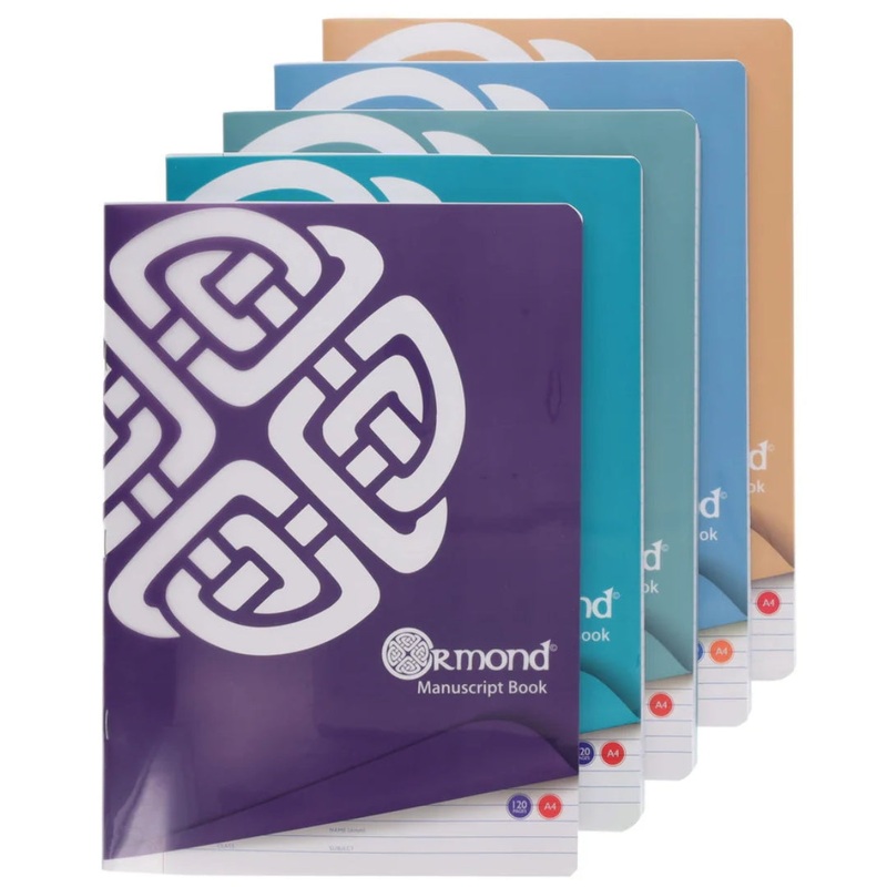Ormond 5pk Manuscript Books  120 Pages