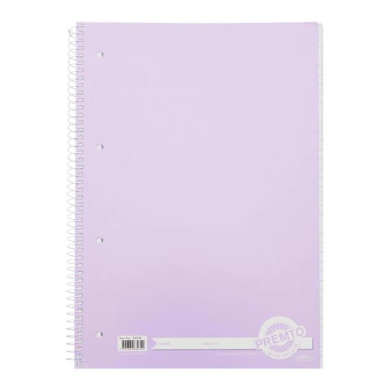 PREMTO Pastel A4 Spiral Notebook