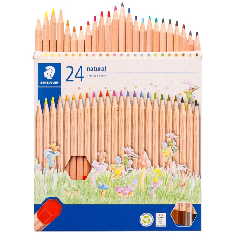 Staedtler 24-Pack Natural Coloured Pencils