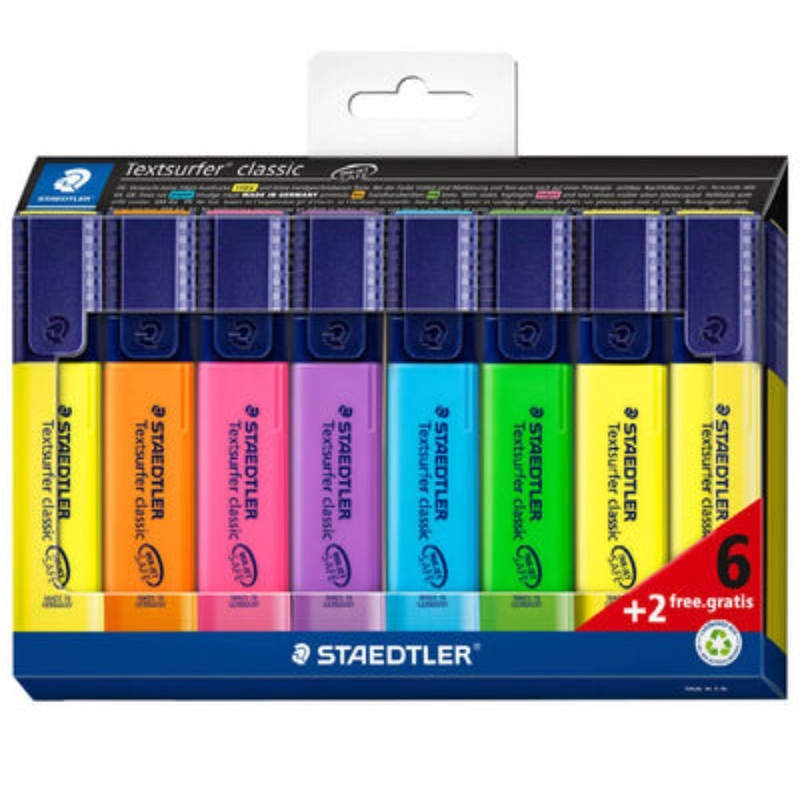Staedtler 8pk Textsurfer Highlighters