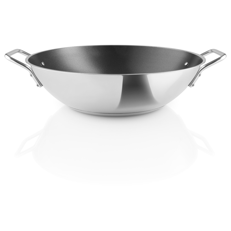 Stainless Steel Wok 5.0 l 32 cm ceramic Slip-Let coating