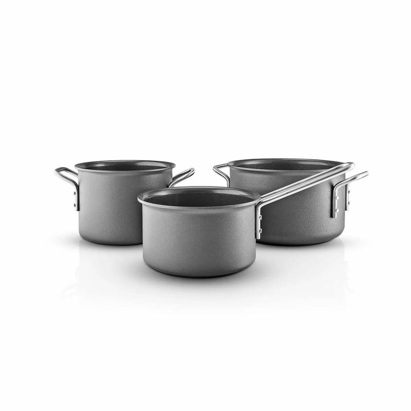Grey Line 3 pcs. Cookware set 1.8 l 2.5 l  3.8 l ceramic Slip-Let coating