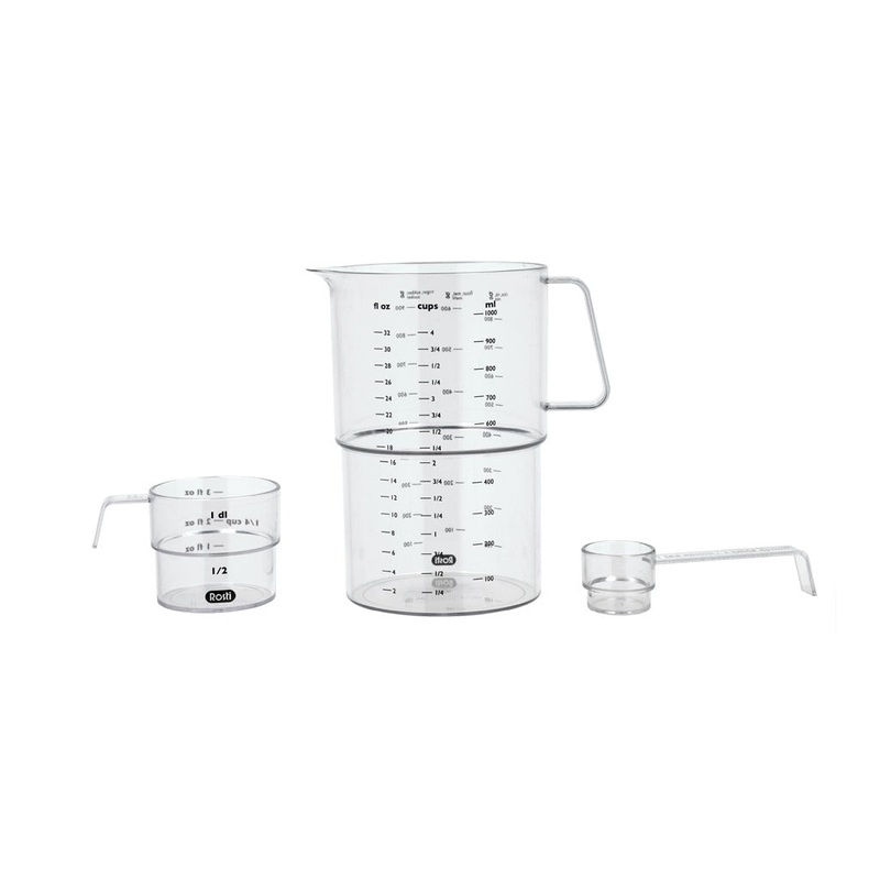 Measuring set Mensura 3 pcs Clear SAN